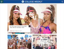 Tablet Screenshot of collegeweekly.com
